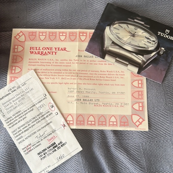 Men's Tudor Just-Date (Plain-Jane) Oyster with white gold. - Picture 3 of 16